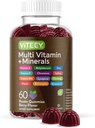 Multivitamin Gummies Vitaminer for voksne & Teens - immunforsvar Gummies - 12 Daglige Vitaminer & Mineraler med C-vitamin, D3, E, A, Zink & Mere - Vegetarisk, Gluten Free - Chewable Berry Flavored Gummy