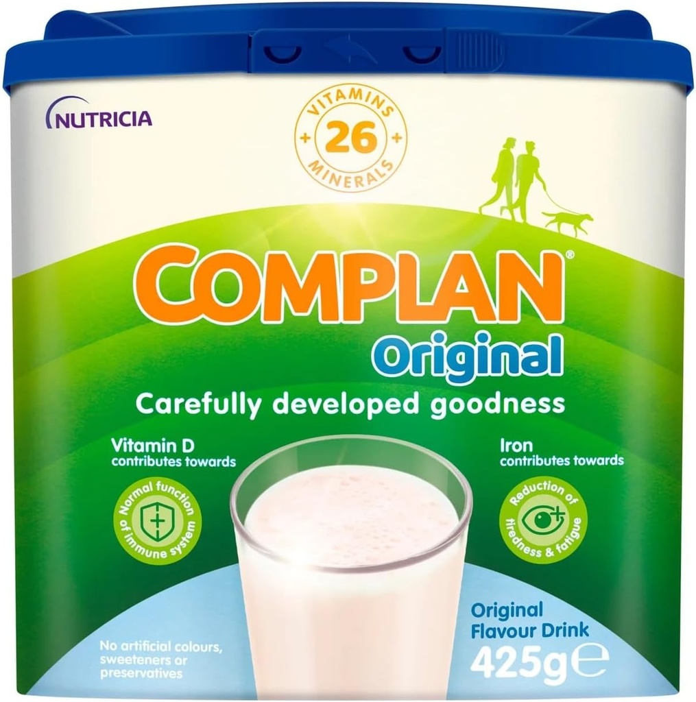 Komplan næringsrig Vitamin Rich drik Original Arv 425g 7-8 Servere