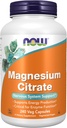 Now Foods Supplements, Magnesium Citrate, Enzyme Funktion *, Nervesystemet Support *, 240 Veg Kapsler