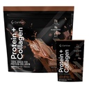 Protein + Collagen Pulver • 124; 23g Protein (Grass- Fed Whey + Collagen) • 124; 3,7g BCAAs • 124; Understøtter muskel & fælles sundhed • 124; Gluten & Soy Free • 124; Ingen kunstige ingredienser • 124; 15 Sachets - Chokolade