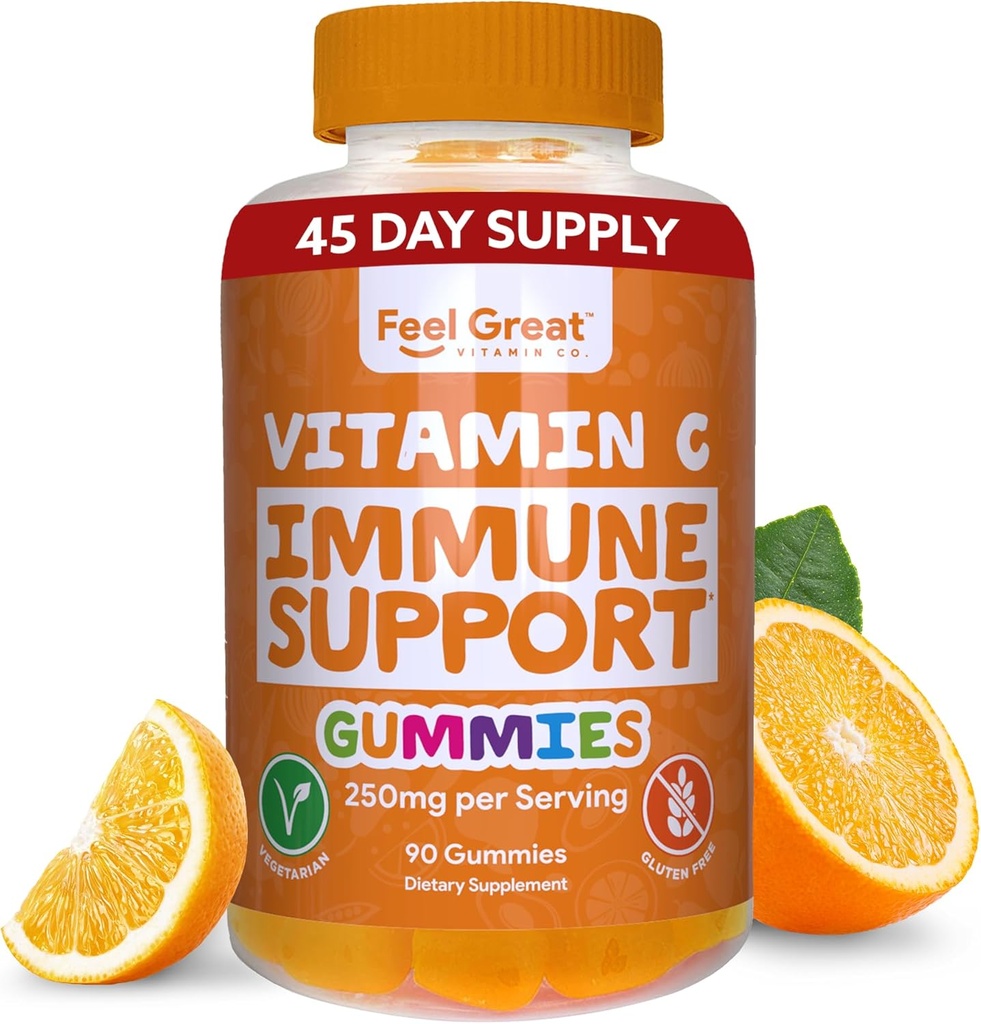 Vitamin C Gummier for voksne & Børn af Feel Great Vitamin Co.