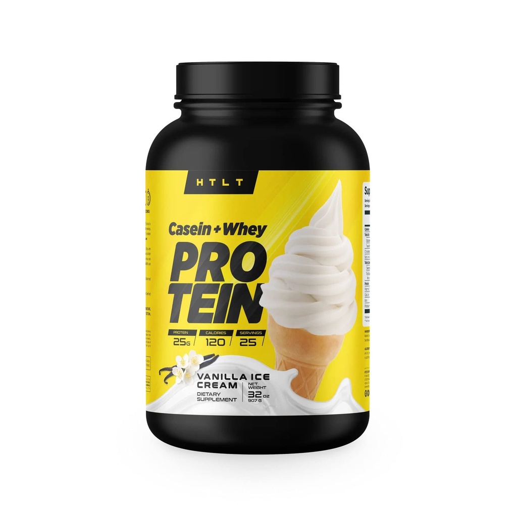 Casein + Whey Protein af HTLT-124; Whey & Casein Protein Shake Powder