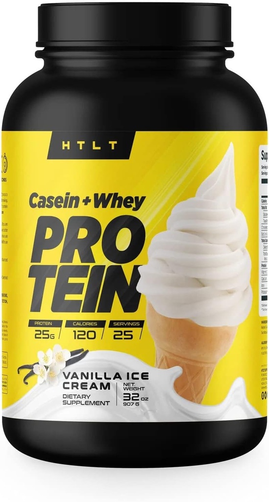 Casein + Whey Protein af HTLT-124; Whey & Casein Protein Shake Powder