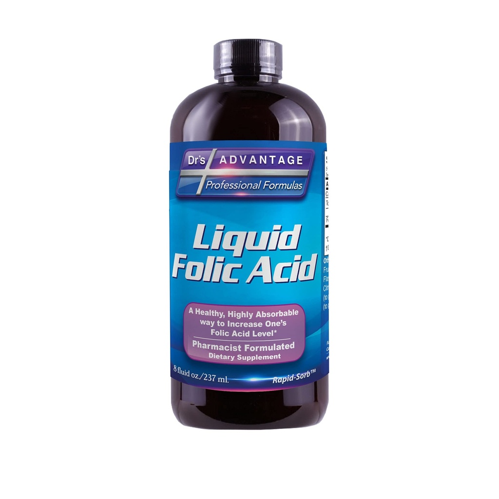 Flydende folinsyre 800 MCG, 8 oz.