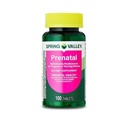 Spring Valley Prenatal Multivitamin / Multimineral til gravide og ammende kvinder Kosttilskud tabletter, 100 Grev + Sticker, Dri Store.