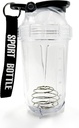 Blender Shaker Flaske, 500ml / 16oz, Opvaskemaskine Safe, Shatterproof, Portable Pre Workout Whey Protein Drink Cup, blander cocktails Shakes, gaver til mænd kvinder, hvid elefant gaver til voksne