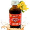 Em 's Herbals Fresh St. John' s Wort Oil - Wild Hartered in USA, Natural Solution for Nerve Forstyrrelser, Hudskader, Sårpleje, Scar, og Stretch Marks - hud, ansigt, krop, hår, massageolie (2 Oz)