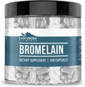 Earthborn Elements Bromelain 200 Kapsler, Pure & Ufortyndet, Ingen tilsætningsstoffer