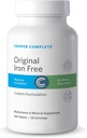 COOPER COMPLETE - Original Multivitamin Iron Free - Dagligt multivitamin og mineraltilskud - 30 dages forsyning. Pakning med 1