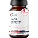Design for sundhed LV- GB Complex - Lever Detox Kosttilskud til gallablære Support med mælk tidsel, Artichoke, Vitaminer + Ox Bile - Understøtter Bile Flow + Toxin Elimination (90 kapsler)