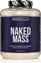 NAKED Vanilla Mass - Alle naturlige vanilje vægt Gainer Protein Powder - 8lb Bulk, GMO fri, Gluten fri & soja fri, ingen kunstige ingredienser - 1,260 kalorier - 11 Servere