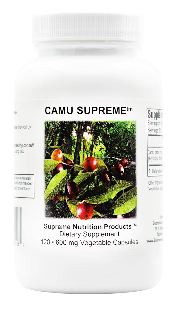Supreme Nutrition Camu Supreme, 120 Pure Camu Camu Fruit Vegetariske Kapsler