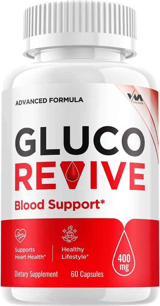 (1 Pack) Gluco Revive Supplement, GlucoRevive Capsule - Advanced Formel ReviveGluco, GlucoRevive Maksimal styrke anmeldelser, 60 kapsler
