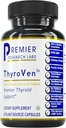 Premier Research Labs ThyroVen - Thyroid Support til kvinder, Thyroid Support til mænd, Thyroid supplement, Thyroid Support Complex med naturligt-sourced jod - 60 kapsler