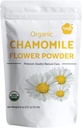 Iyasa Holtics Organic Kamille Flower Powder, Food Grade for Bagning, Madlavning, Tea, Sommer Drinks, DIY Hud og Hårpleje Produkter, Naturlige Ansigtspakker, Ansigtsmaske 8 oz 223 gm