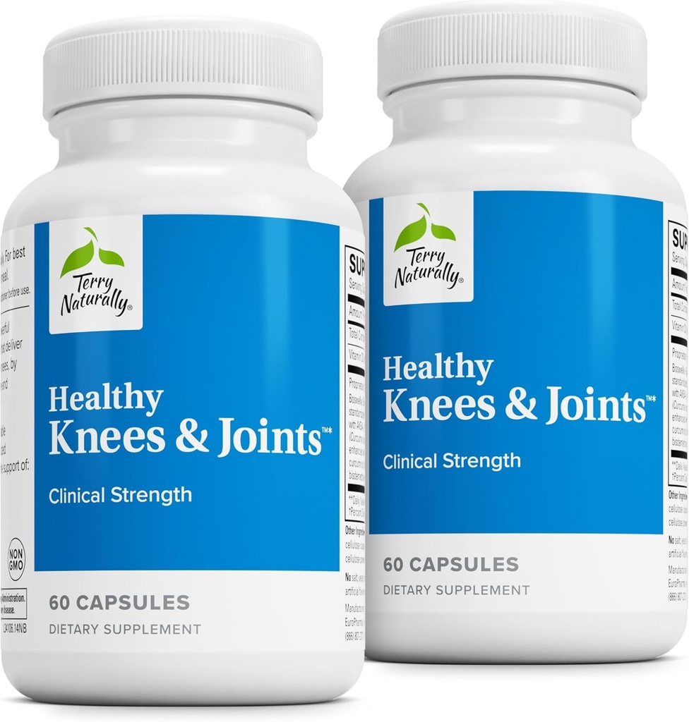 Terry naturligt sunde Knæler & Joints - Kosttilskud til støtte ben sundhed & fælles fleksibilitet - Sunde knæ & Hip Støtte med Calcium Fructoborate - 60 kapsler, 2 pakker