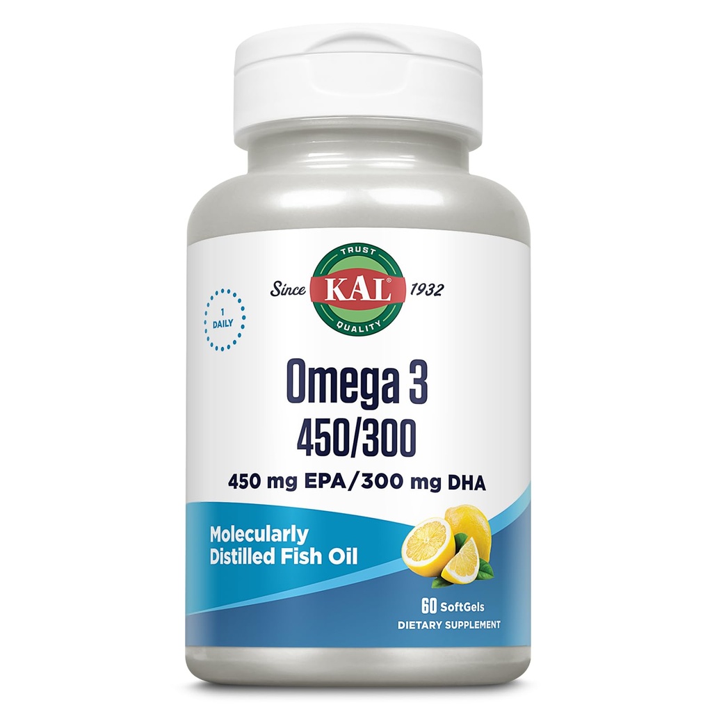KAL 450 / 300 1280 Mg Omega 3, Lemon, 60 Greve