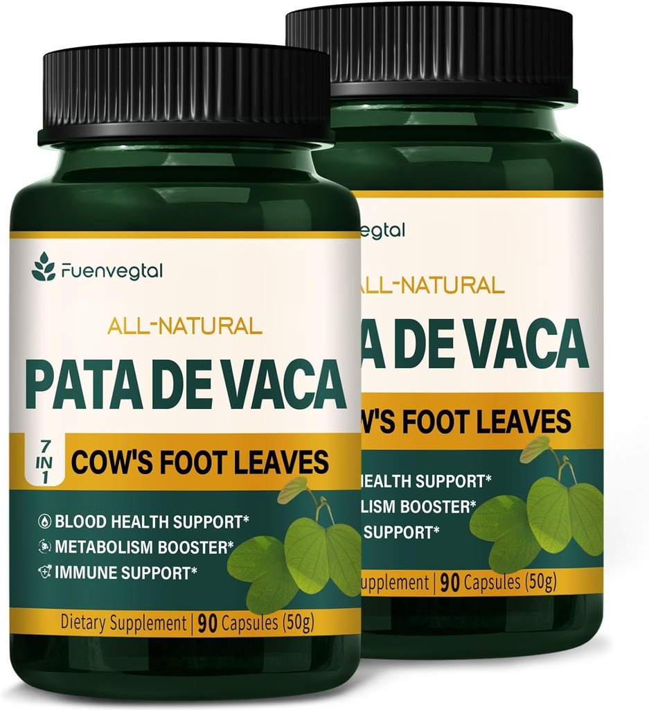 Cow 's fodblade kapsler Supplement - Berberine med Ceylon kanel kapsler Avanceret formel - Alle naturlige plantearter sundhed støtte med Wereke ekstrakt. 180 Tælling