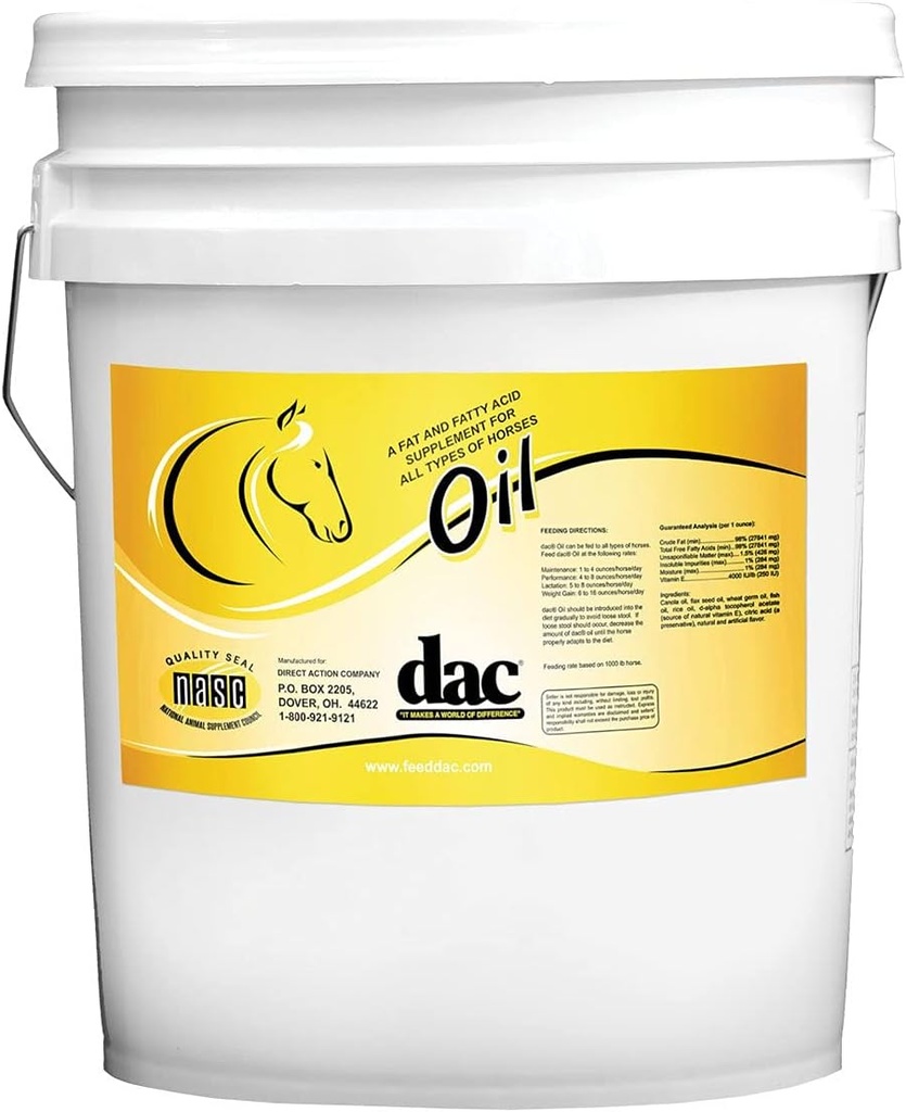 DAC Oil supplement til alle heste 5 Gallon