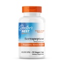 Doctor 's Best Serrapeptase, 40.000 SPU, Understøtter Sinus Sundhed, Non- GMO, Vegan 90 Veggie Caps