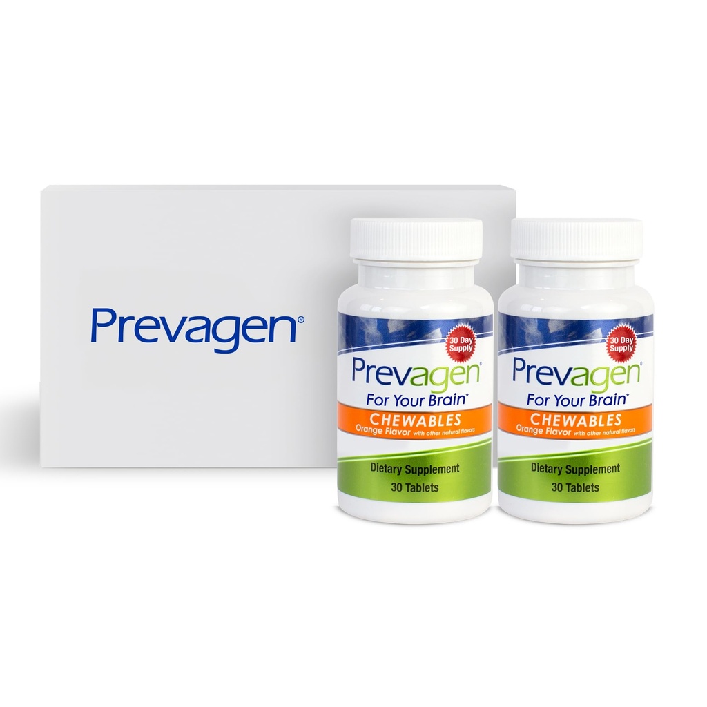 Prevagen Regular Strength Orange Chewables - 60 tabletter (2 måneder Tilgang)