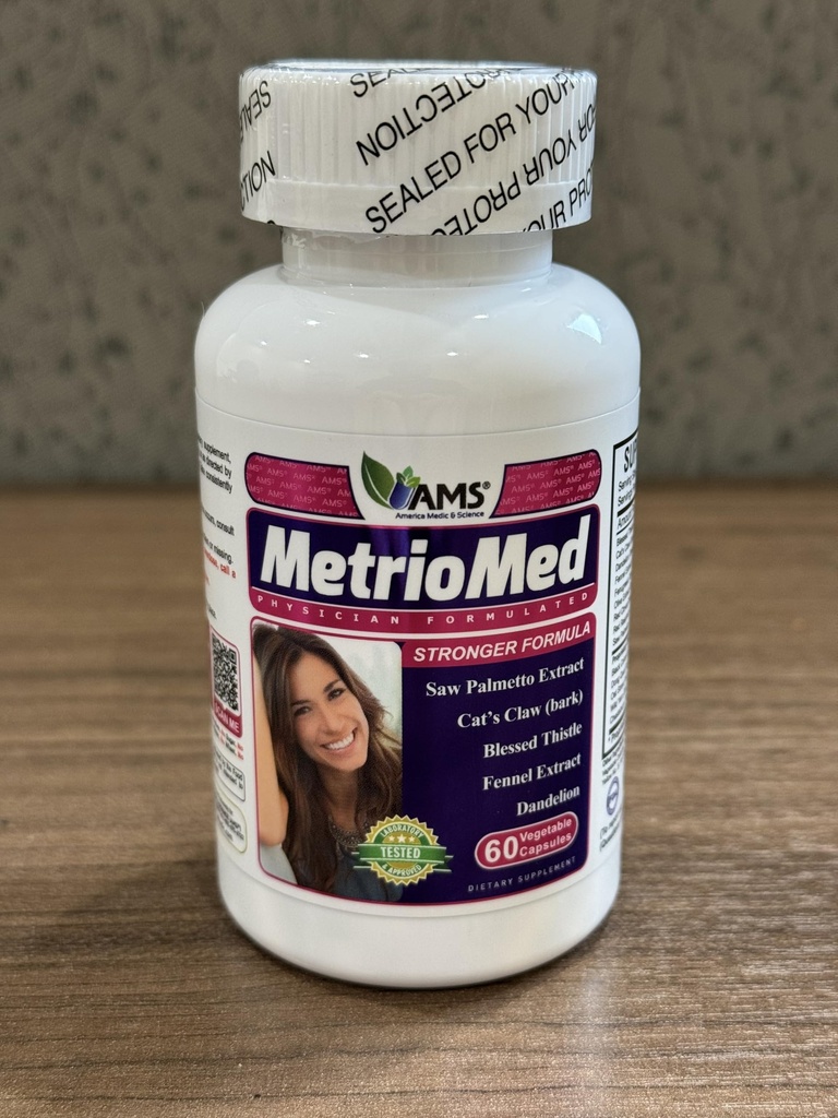 America Medic & Science MetrioMed 60 Capsules Medical 124; Fertility Supplement for kvinder; 124; Organic Pills med Black Cohosh, Chasteberry og Red Clover Urter