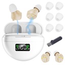 Høremidler til seniorer og voksne - Genopladelige høreforstærkere med støj Annullering Usynlig hørestøtte med transportable opladning sag og knap volumen kontrol