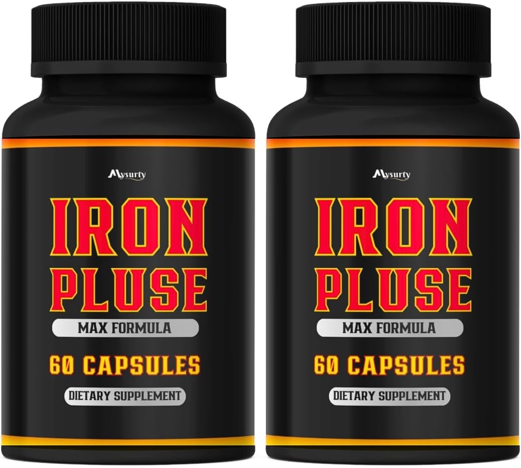 (2 Pack) IronPulse Kapsler Max Formel, IronPulse Max Support Kapsler, Iron Pulse Pills, IronPulse Pills, Iron Pulse Support Pills, Pack of 2