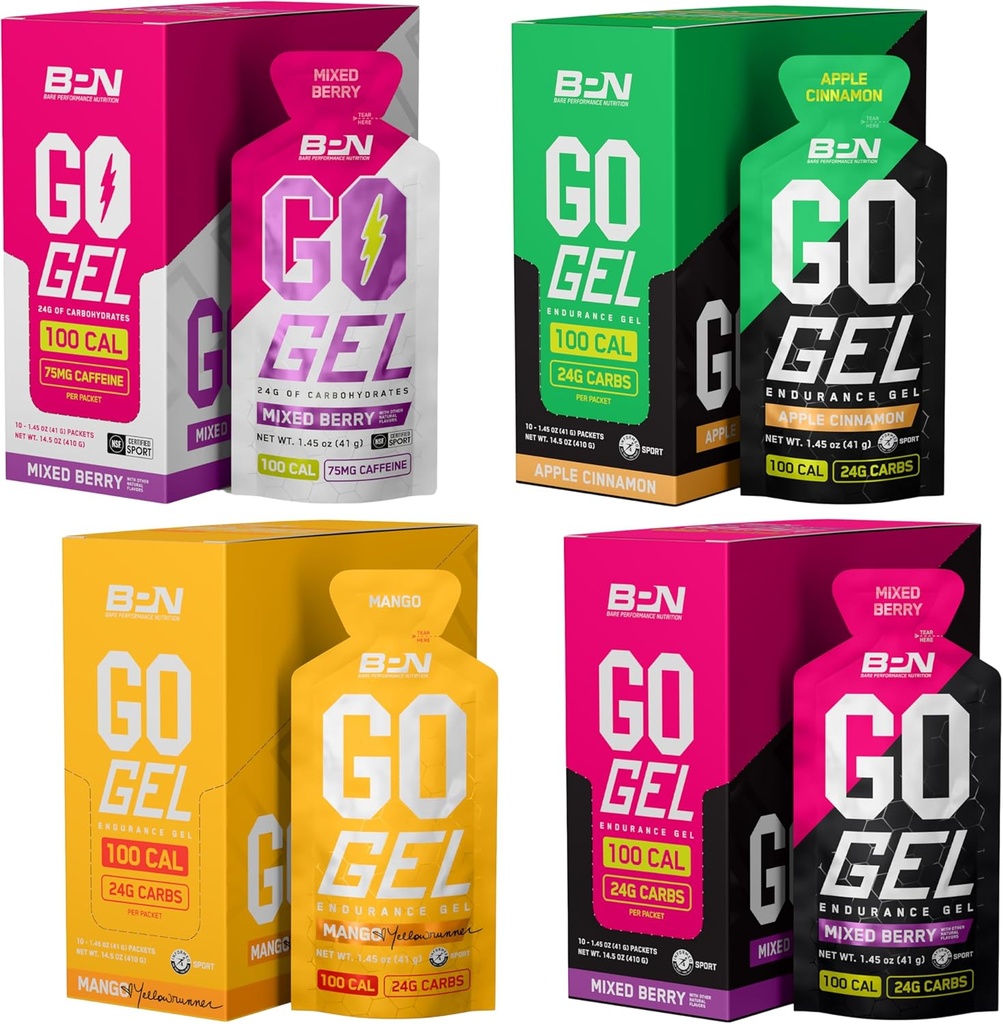 BARE YDEEVNE NETRITION BPN Go Gel Mega Variety Pack Bundle