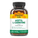 Country Life Acetyl L- Carnitin, 500 mg, med B- 6 - 120 Vegankapsler