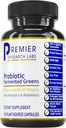 Premier Research Labs Probiotic Fermented Green - Super Greens Supplement, Superfood Blend, Organic Vitaminer med Probiotic - Daily Green med spinat, Chlorella, & Mere - 150 Powder Fyldt kapsler