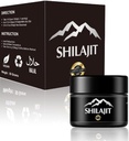 Shilajit Resin med Fulvic Acid & Trace Minerals, Original Sibirian Pure Shilajit med 85 + Humanic Acid, Support Metabolisme & Immunsystemet - 100 Servering / 1.7 Oz