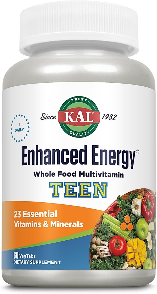 Kal Enhanced Energy for Teens Tablets, 60 Greve