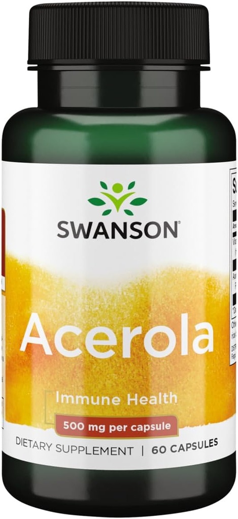 Swanson Acerola 500 Milligram 60 Kapsler