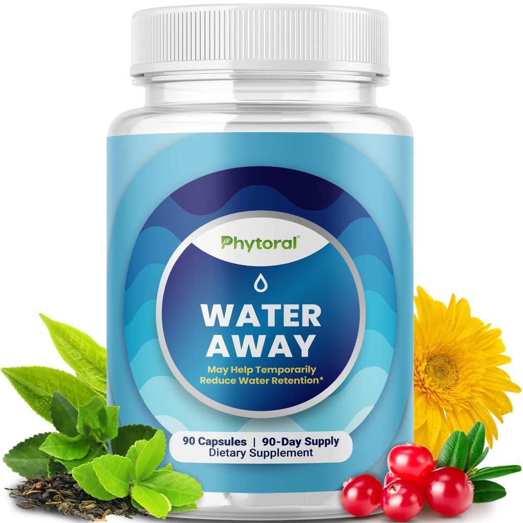 Vandretention piller til kvinder & mænd - Urte Diuretic Kosttilskud - Fluid retention supplement med Mælkebøtte Leaf Extract & grøn te til Bloating Relief - piller til ben & fødder Hævelse - 90 Greve