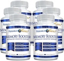 Forskning Verified Memory Booster - Nootrop Supplement - Forbedre kognition og hukommelse - Lions Mane, Ginkgo Biloba, BioPerine - 6 måneders levering - Non- GMO - Made in USA