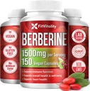 Premium Berberine Supplement, 150 Capsules – 50 Days Supply, 1500mg Berberine Per Serving, Berberine HCI, Made from 100% Pure & Natural Ingredients, Non-GMO, Gluten-Free.