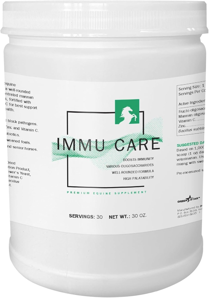 Green Star, immu Care ™, Powder Equine Supplement, Feed Additive, 2 Lbs