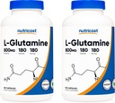 Nutricost L- Glutamin 800mg, 180 kapsler (2 flasker)
