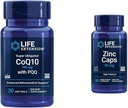 Life Extension Super Ubiquinol CoQ10 med PQQ, CoQ10, PQQ, shilajit, Heart Health & Zink Caps, zink 50 mg, zink Citrat, Support The Body 's Immunforsvar