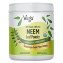 Organic Neem Leaf Powder - Fryse Tørret True Green Neem Leaves Powder - Understøtter hårvækst, Hud & Gut Sundhed, Rengøring, Immunitet - 9 oz