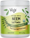 Organic Neem Leaf Powder - Fryse Tørret True Green Neem Leaves Powder - Understøtter hårvækst, Hud & Gut Sundhed, Rengøring, Immunitet - 9 oz