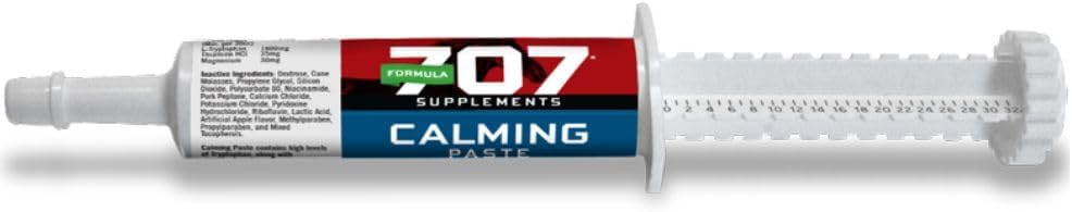 Formel 707 Calming Equine Paste, 2 Serveringer - Fast- Fungerende L- Tryptophan understøtter rolig og fokus for nervøse heste