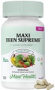 Teen Vitaminer til piger 12- 17 - Teen Multivitamin Supreme med D3, Jern, Calcium, Biotin, fordøjelsesenzymer - Teenager Girl Multi Vitaminer til energi, Immun & Mood Support - 60 Greve