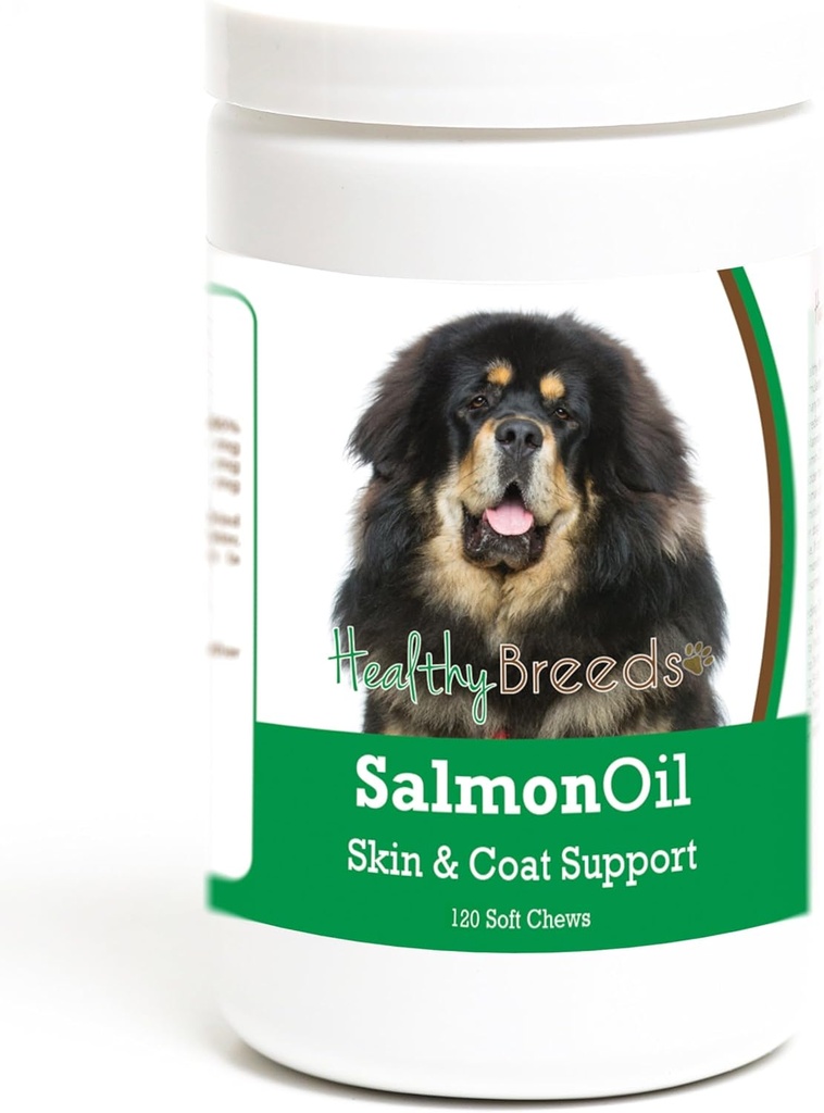 Sunde racer Tibetansk Mastiff Salmon Oil Soft Chews 120 Greve