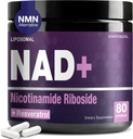 NAD Supplement - Nicotinamid Riboside Resveratrol 900mg, Liposomal NAD Supplement for kvinder og mænd, NAD Plus Pure Organic