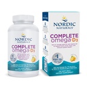 Nordic Naturals Complete Omega- D3, Lemon Flavor - 120 Soft Gels - 565 mg Omega-3 + 70 mg GLA + 1000 IE vitamin D3 - EPA & DHA - Sund hud, kognition, positiv mood - ikke-GMO - 60 Servering