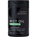 Sportsforskning Keto MCT Oil Pills fra kokos olie Budd124; Keto Brændstof til hjernen & kroppen - Non- GMO Verified, Soy & Gluten Free Liquid Softels (240 Greve)