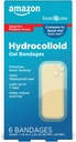Basic Care Advanced Fast Healing Hydrocolloid Gel Bandages, Large, 6 ct