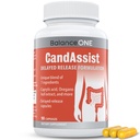 Balance ONE Candida Support med CaptaceAcid, Berberine & Oregano Leaf Extract - Understøtter sund Gær Balance & Gut Flora - Forsinkede Release Capsules, 1 måned Tilbud, for kvinder & mænd - CandAssist